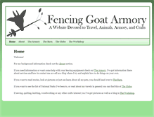 Tablet Screenshot of fencinggoat.com